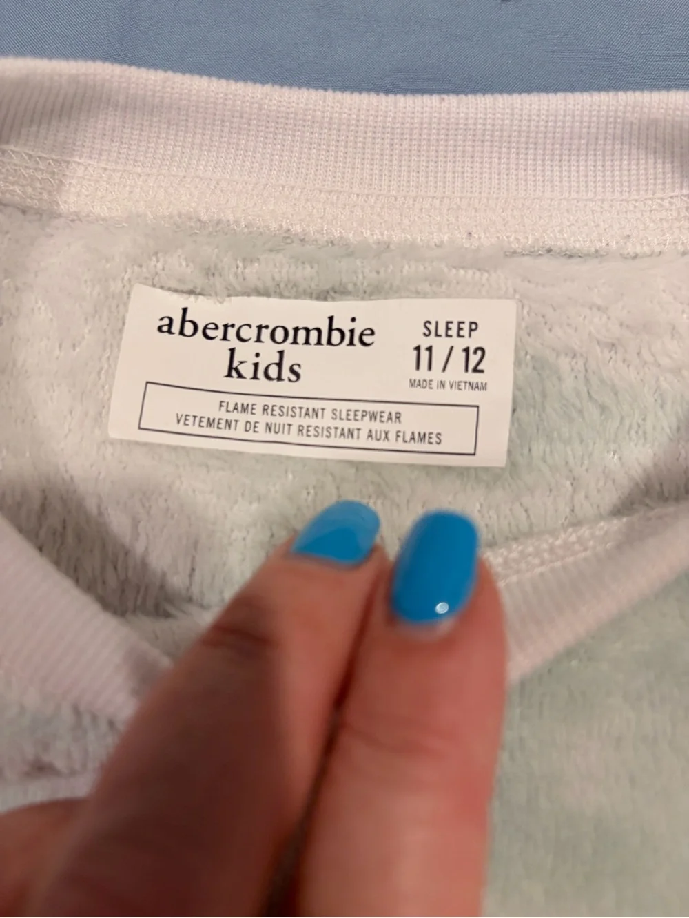 Abercrombie Kids Fuzzy Tie Dye Sleep Top Size 11/12
